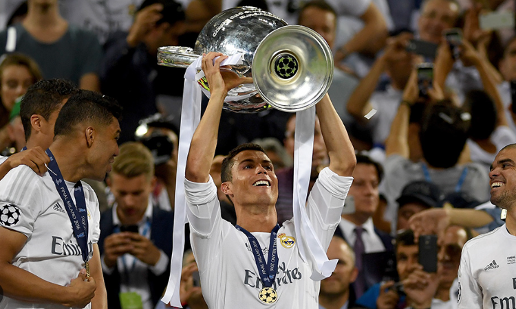 Wie viele Champions League Titel hat Ronaldo bei Real Madrid gewonnen?